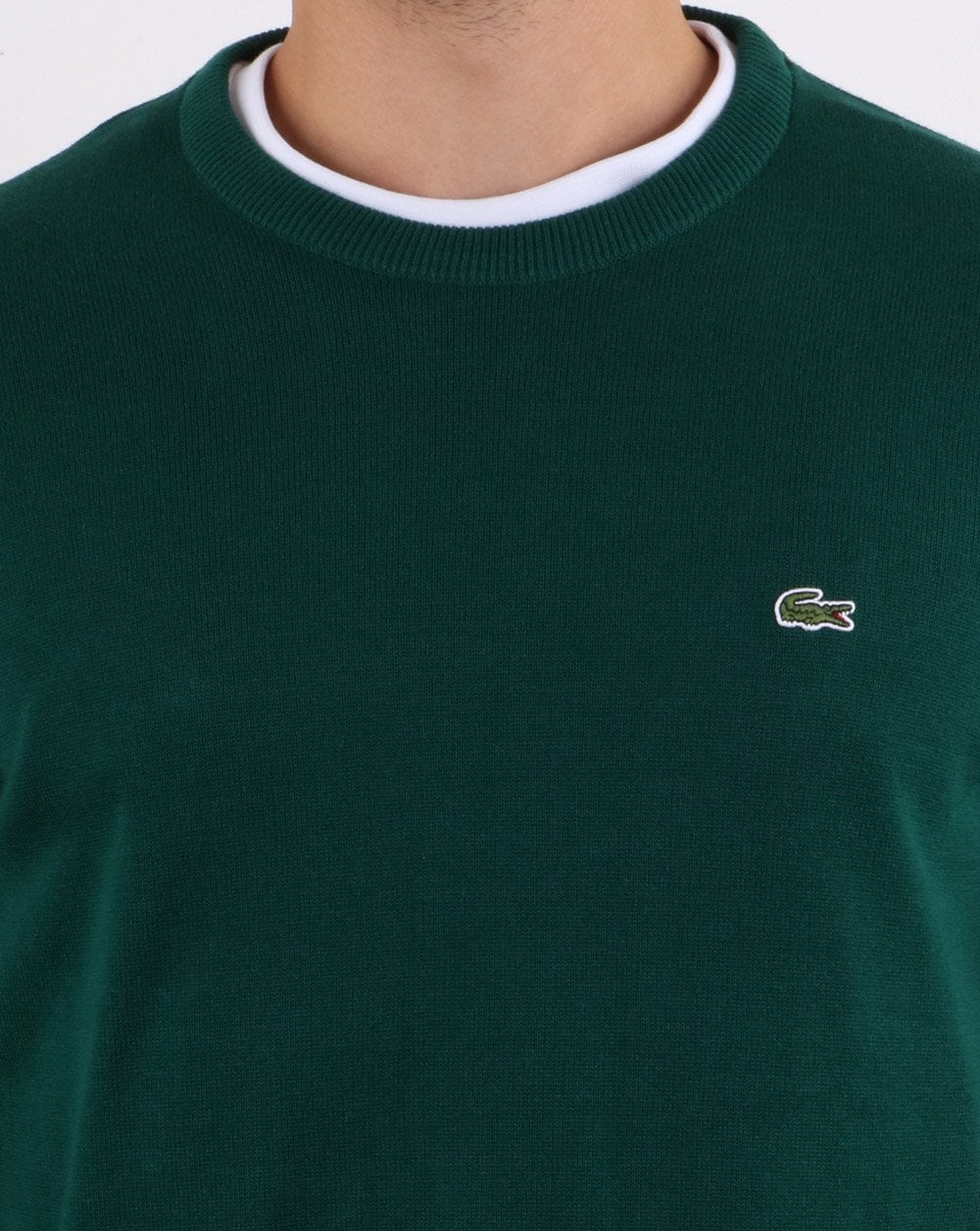 Lacoste Crew Neck Jumper Dark Green