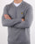 Lyle And Scott Cotton Merino V Neck Jumper Grey Marl