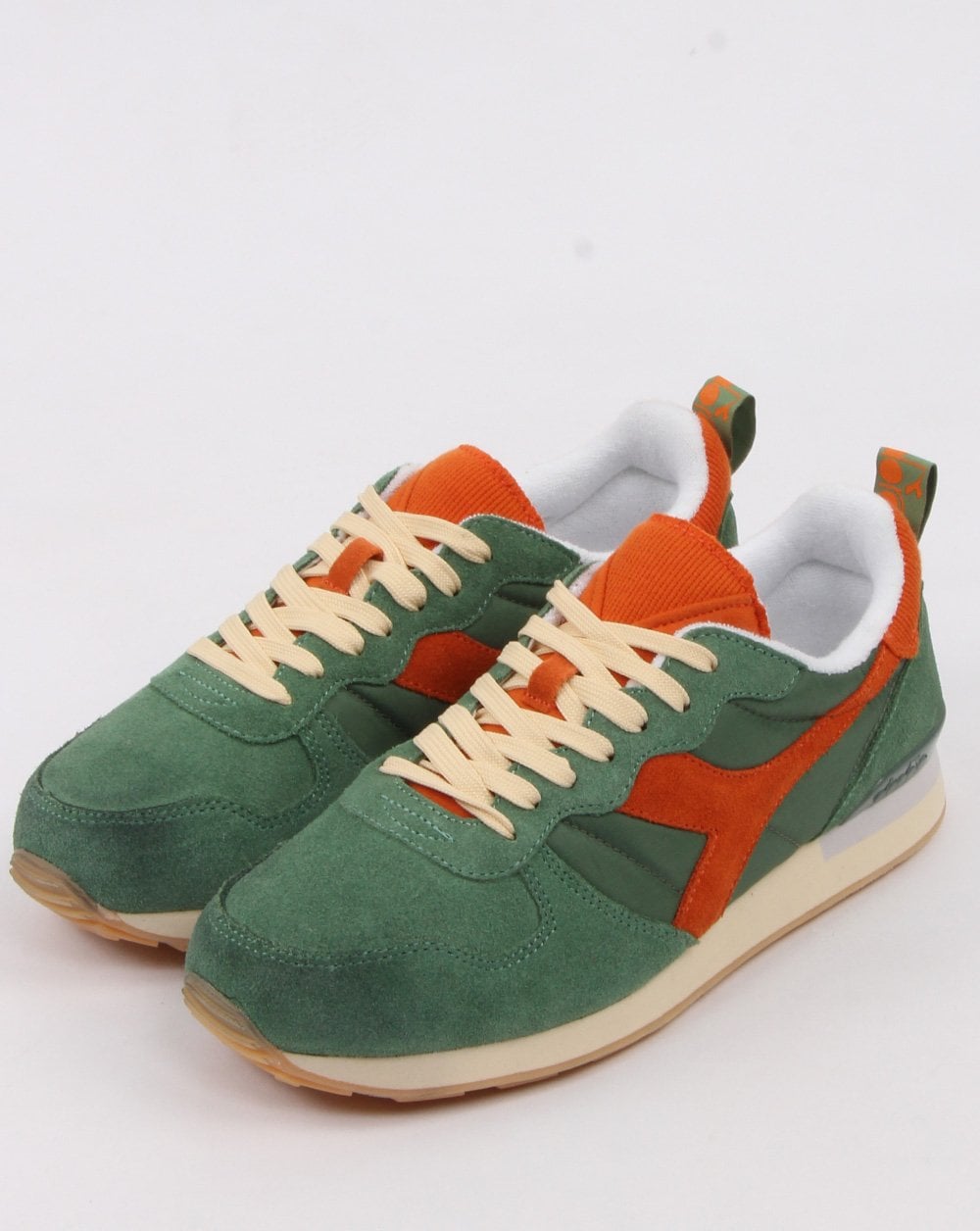 Diadora Camaro Vintage Trainers Green/Orange
