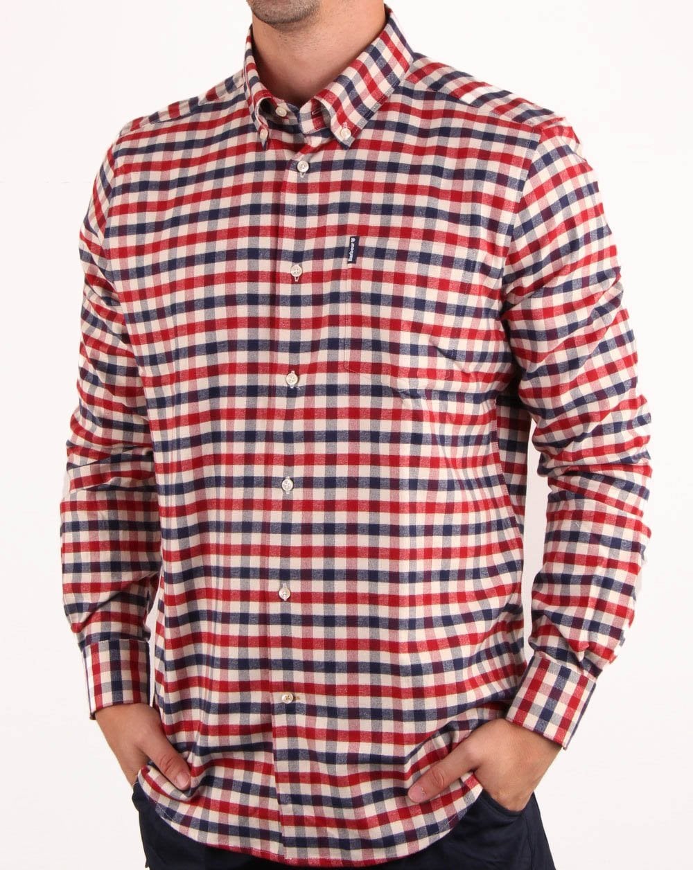 Barbour Country Check Shirt Red