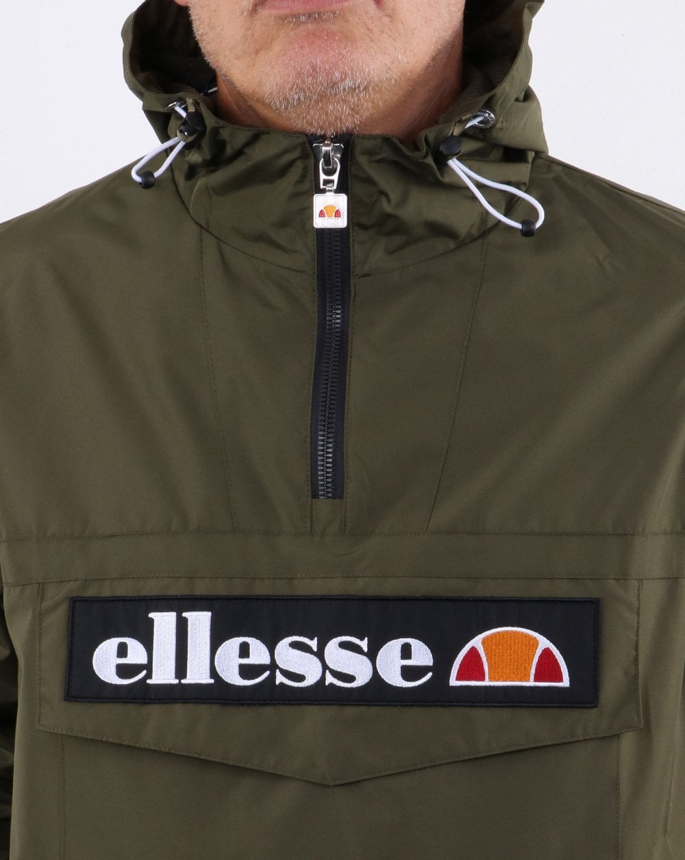 Ellesse Quarter Zip Jacket Khaki