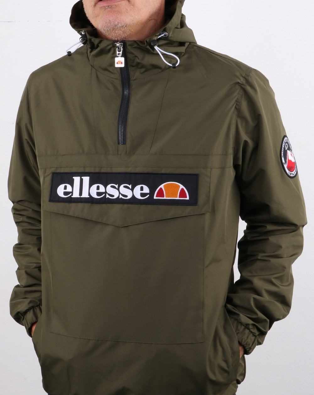 Ellesse Quarter Zip Jacket Khaki