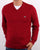 Lacoste V-neck Jumper Bordeaux
