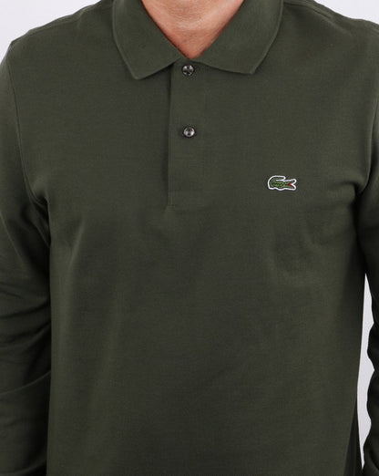 Lacoste Long Sleeve Polo Shirt Baobab Green