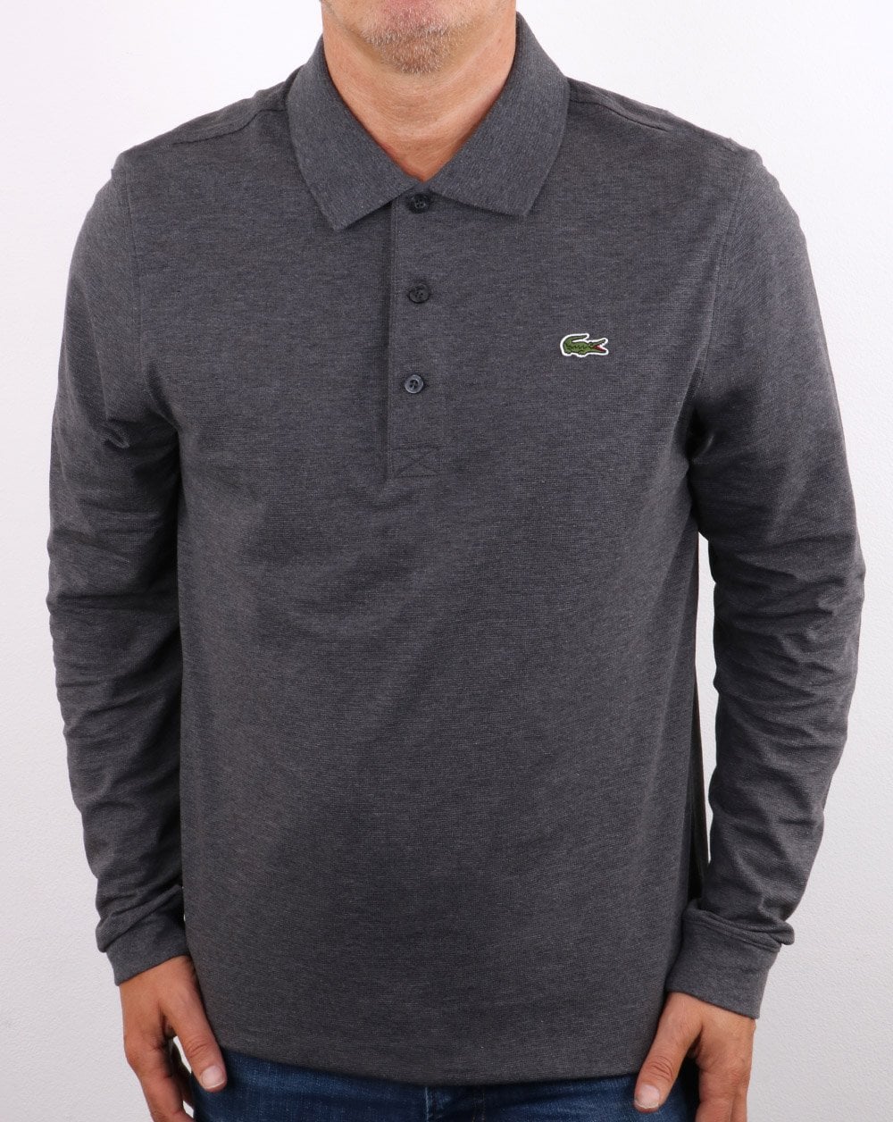 Lacoste Long Sleeve Polo Dark Grey