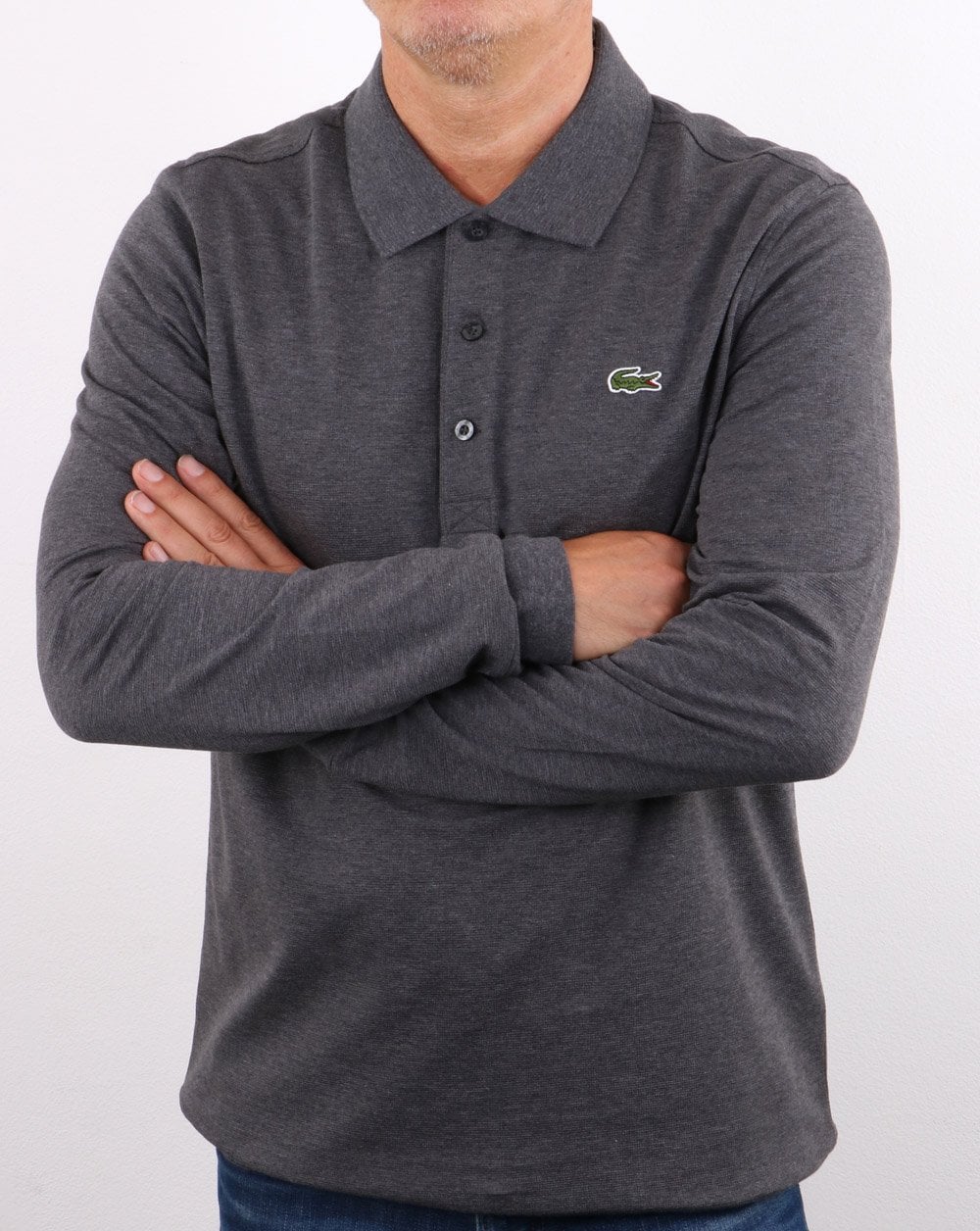 Lacoste Long Sleeve Polo Dark Grey