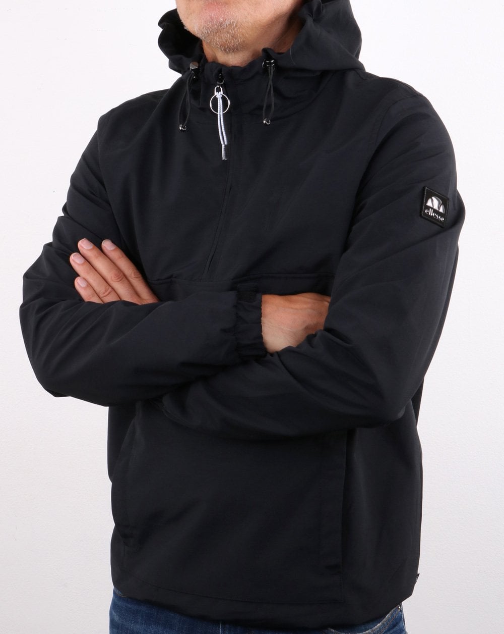 Ellesse Lancioni Overhead Jacket Black