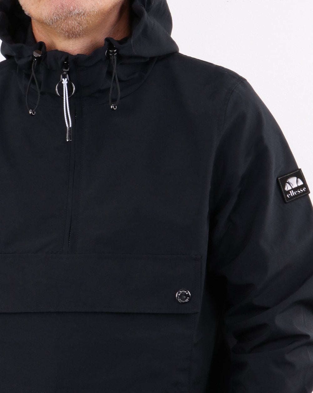Ellesse Lancioni Overhead Jacket Black