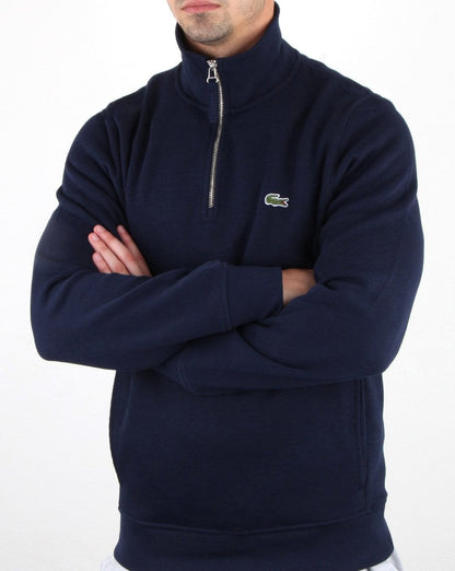 Lacoste Quarter Zip Top Navy