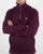 Lacoste Quarter Zip Top Deep Purple
