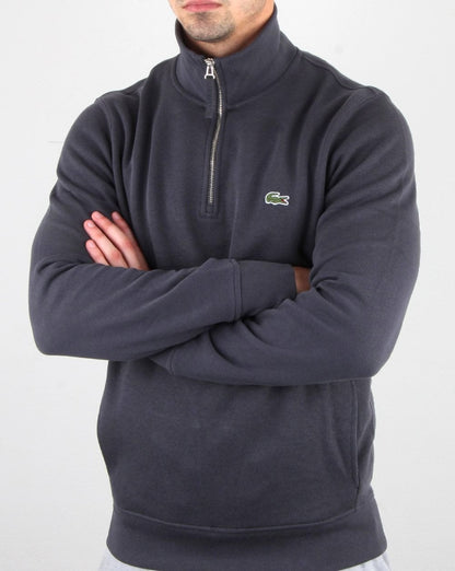 Lacoste Quarter Zip Top Graphite
