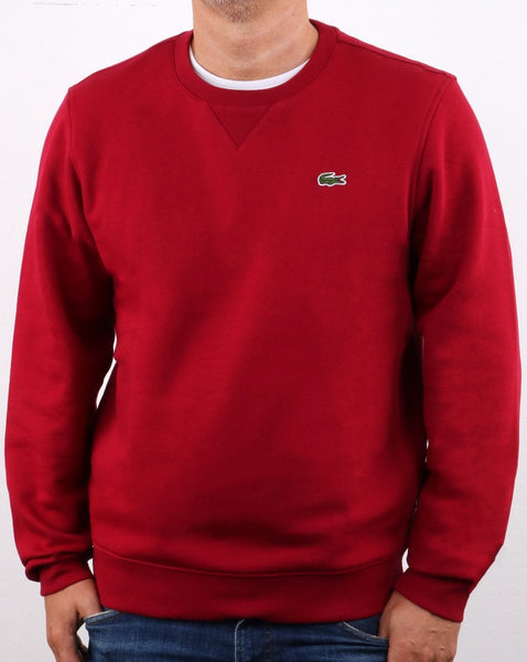 Lacoste Crew Neck Sweatshirt Bordeaux