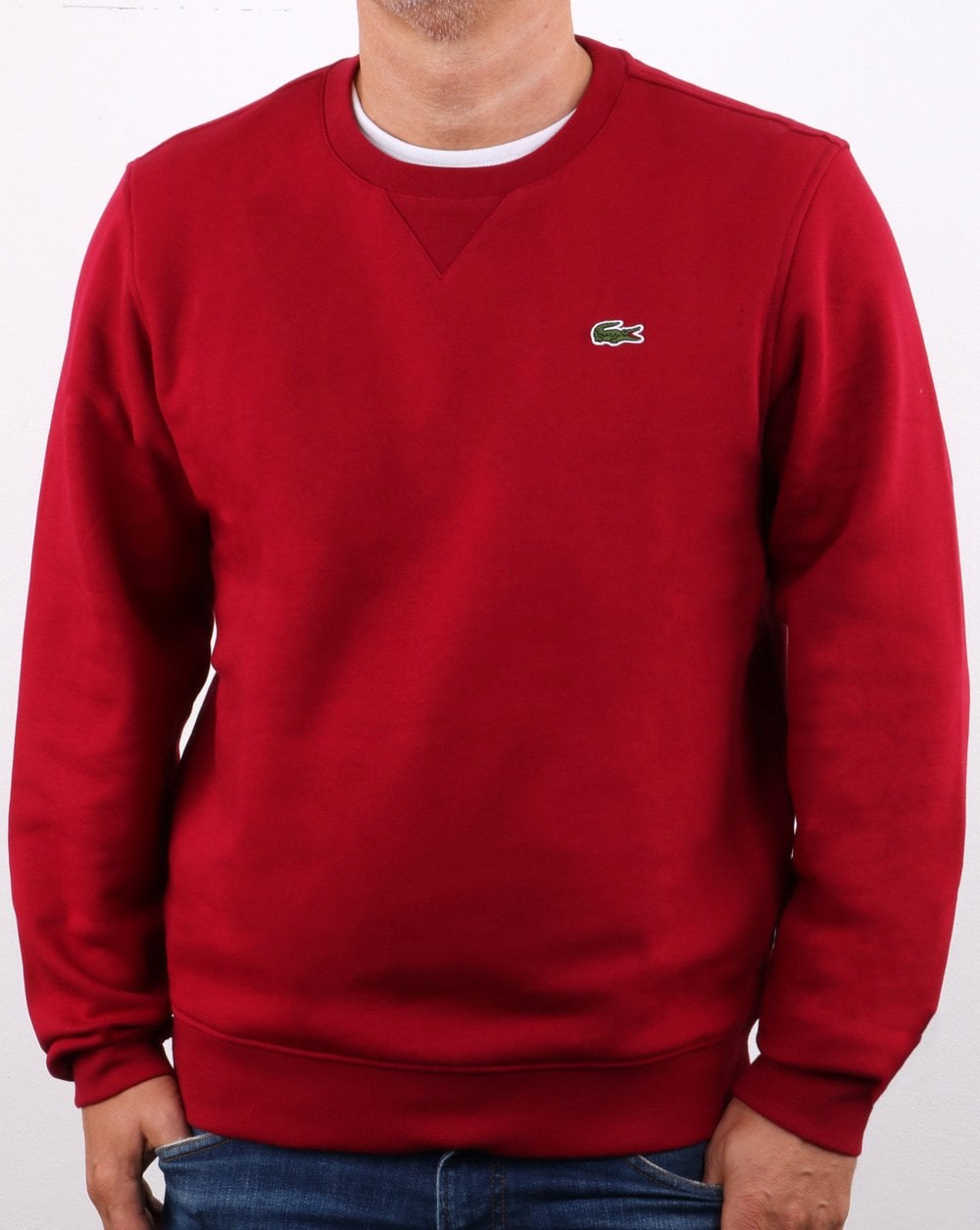 Lacoste Crew Neck Sweatshirt Bordeaux