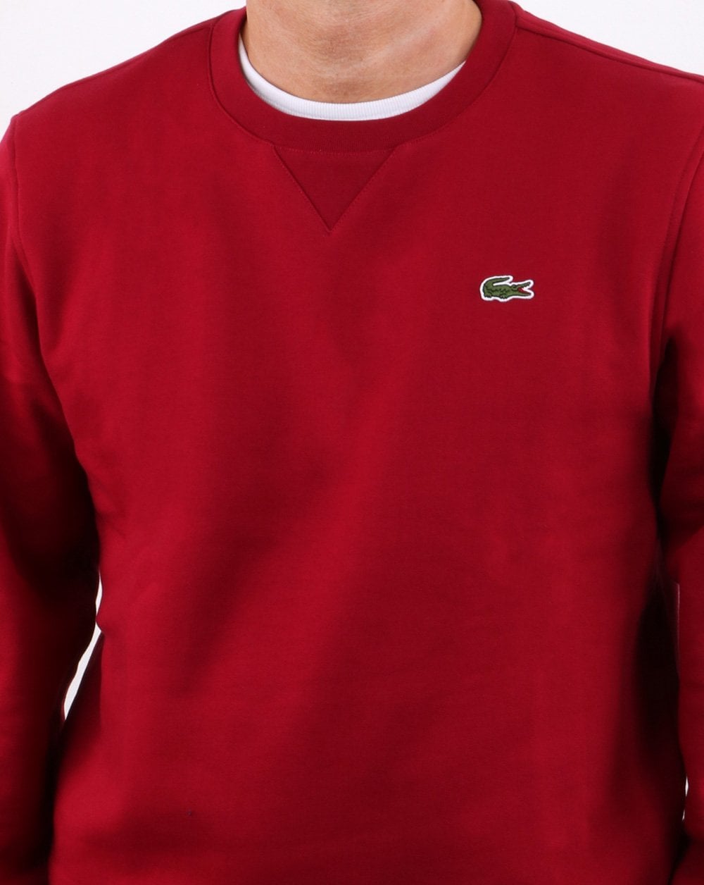 Lacoste Crew Neck Sweatshirt Bordeaux