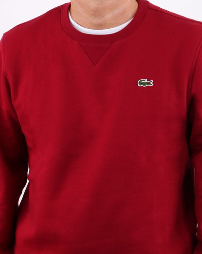 Lacoste Crew Neck Sweatshirt Bordeaux
