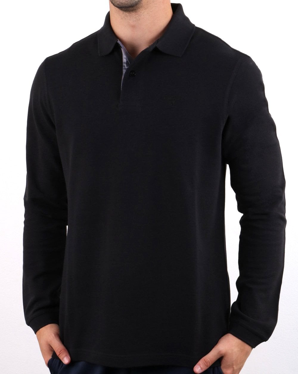 Barbour Long Sleeve Sport Polo Black