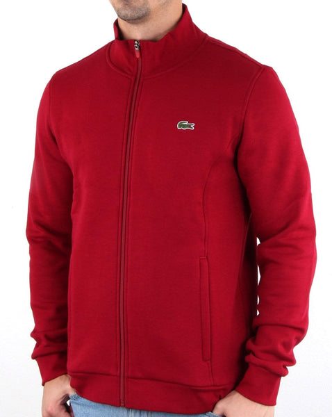 Lacoste Zip Up Track Top Bordeaux