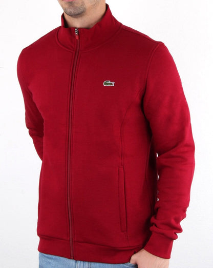 Lacoste Zip Up Track Top Bordeaux