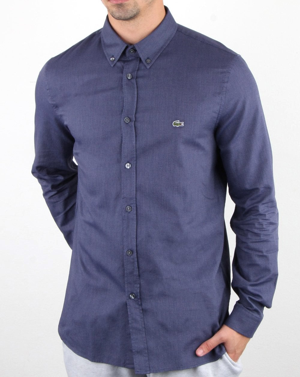 Lacoste Long Sleeve Shirt Navy