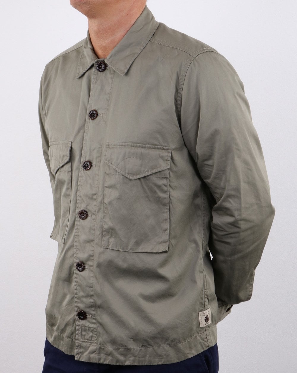 Pretty Green Conor Overshirt Light Olive