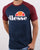 Ellesse T Shirt Navy/burgundy