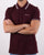Ben Sherman Tipped Polo Wine