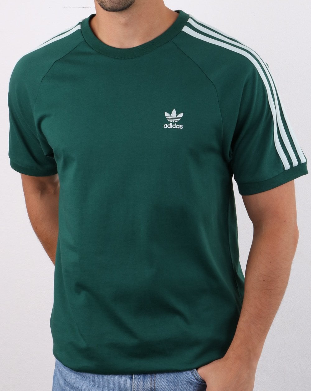 Adidas Originals BLC 3-S T Shirt Collegiate Green