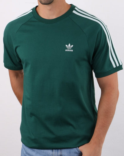 Adidas Originals BLC 3-S T Shirt Collegiate Green