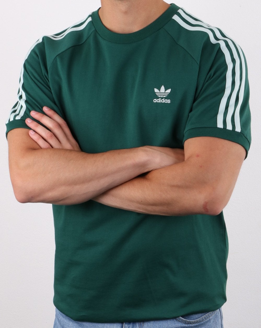Adidas Originals BLC 3-S T Shirt Collegiate Green