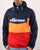 Ellesse Quarter Zip Jacket Trio Navy/Orange/Red