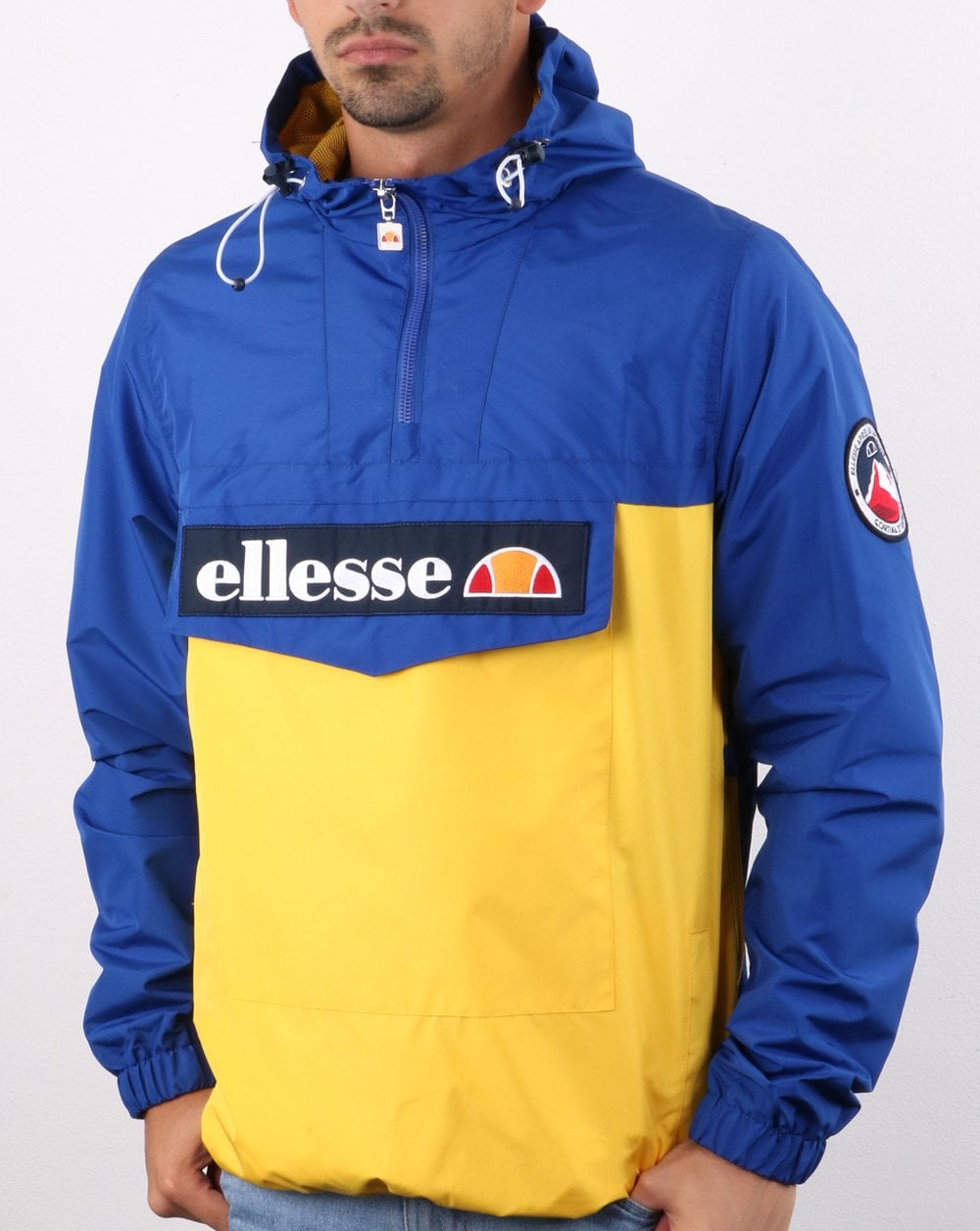 Ellesse Quarter Zip Jacket Blue/Yellow