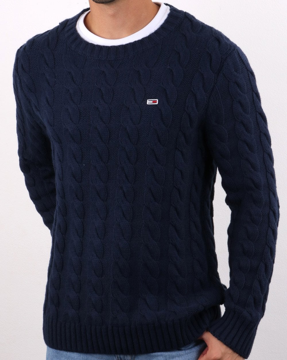 Tommy Hilfiger Cable Knit Jumper Navy