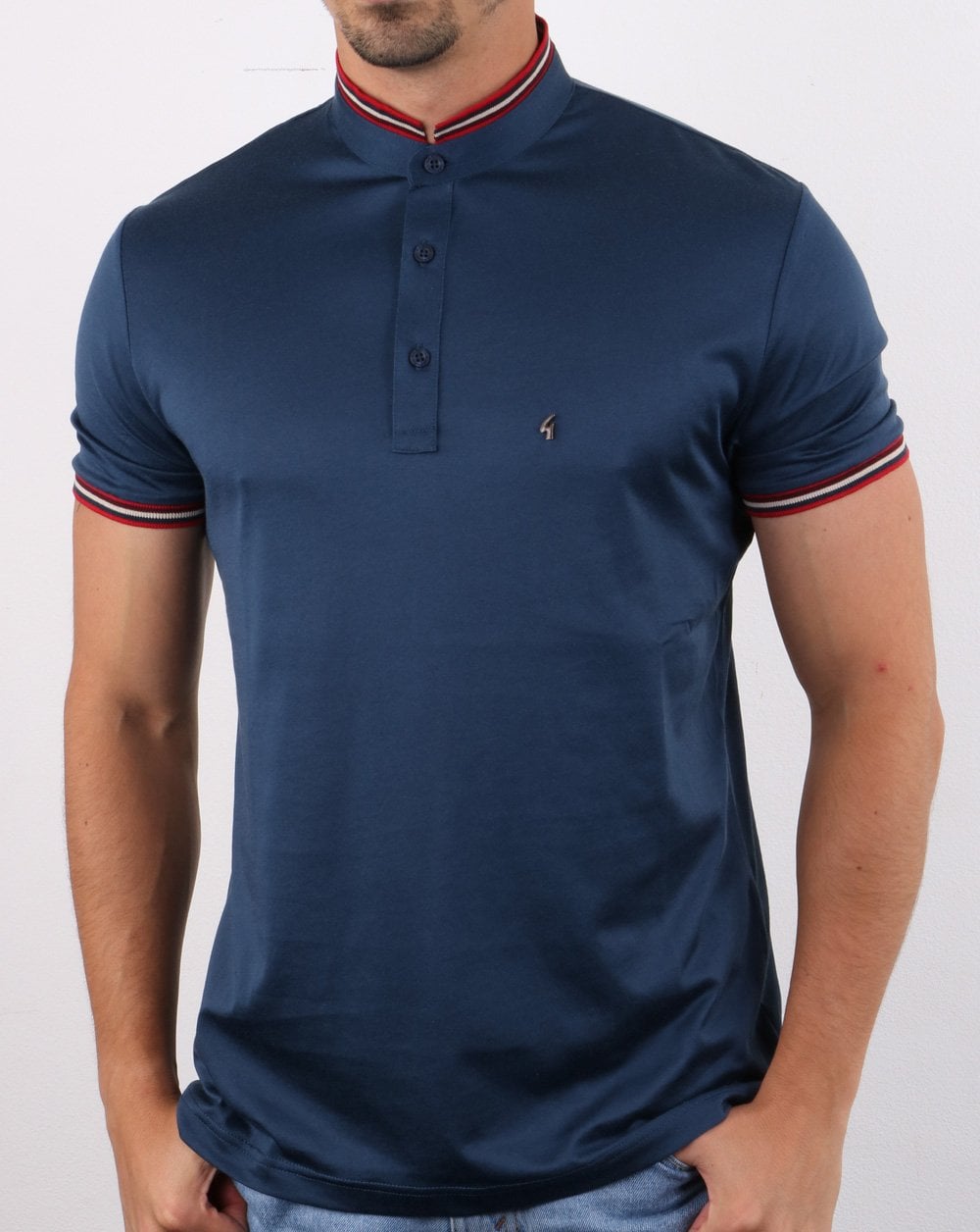 Gabicci Vintage Convoy Polo Shirt Storm