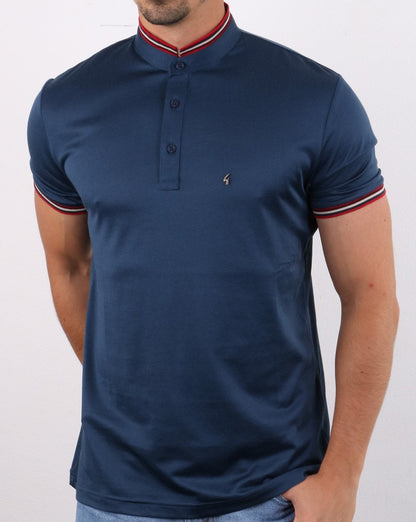 Gabicci Vintage Convoy Polo Shirt Storm