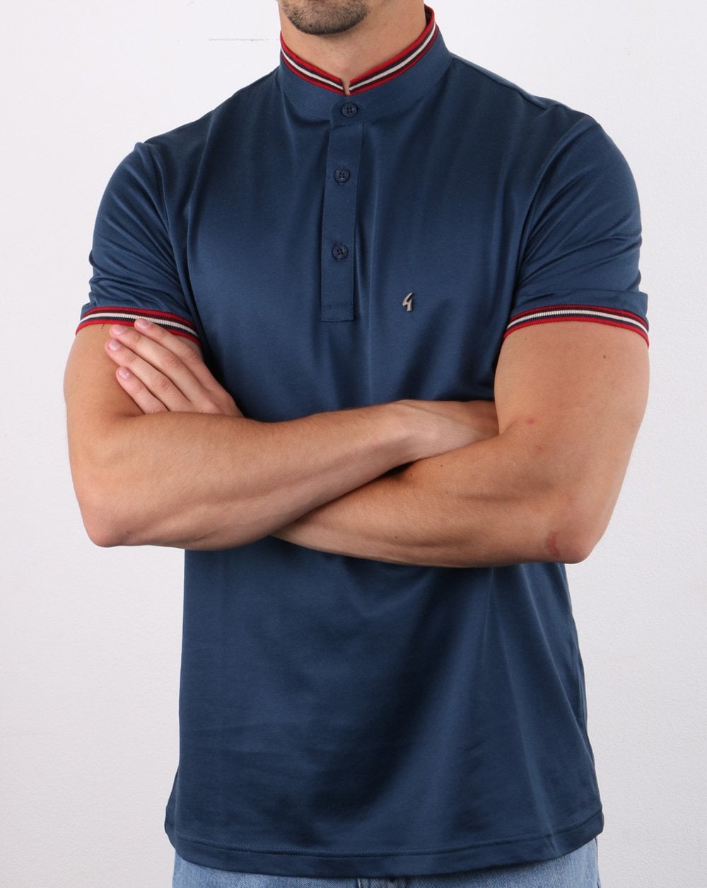 Gabicci Vintage Convoy Polo Shirt Storm
