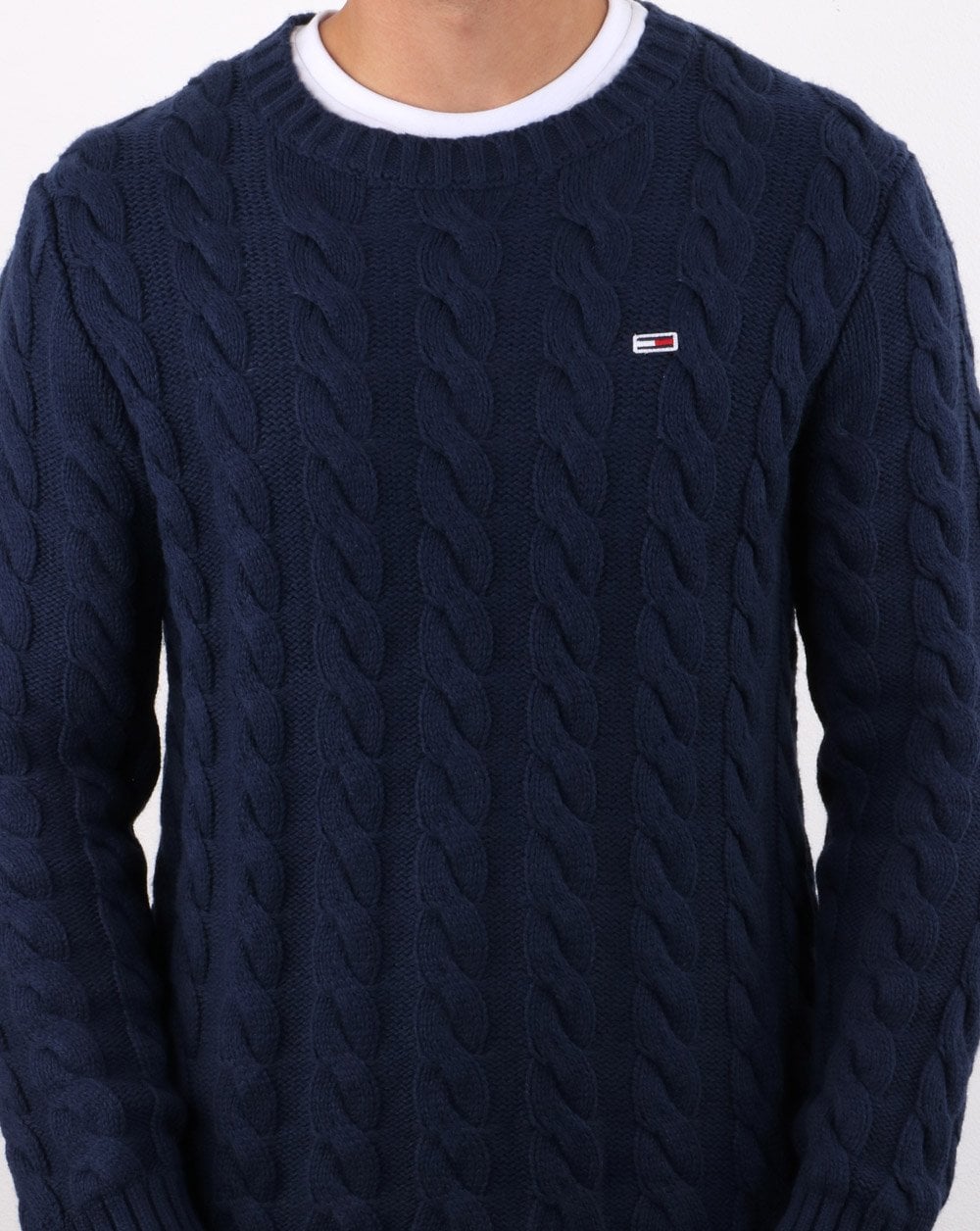 Tommy Hilfiger Cable Knit Jumper Navy
