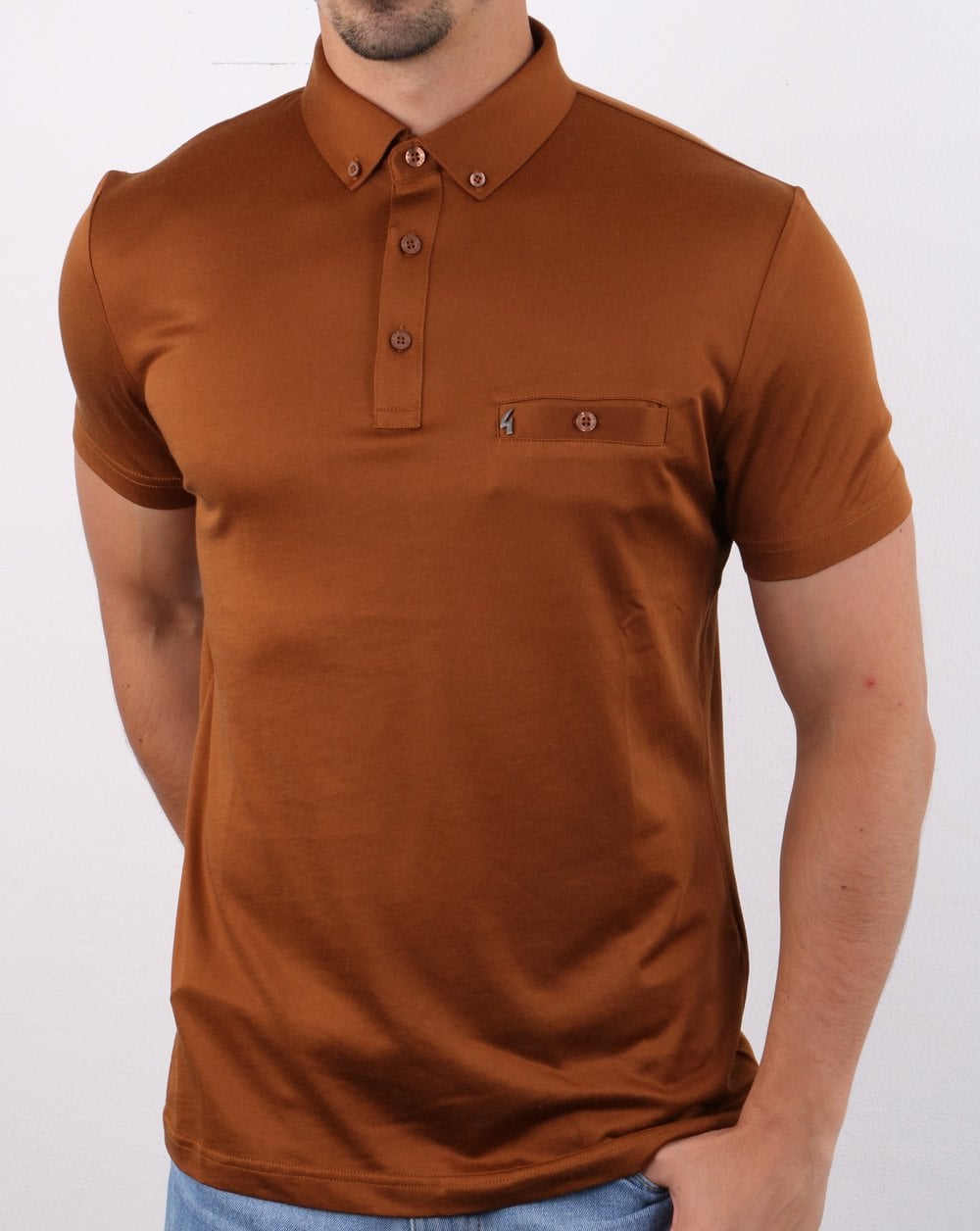 Gabicci Vintage Polo Shirt Toffee