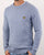 Lyle And Scott Cable Jumper Stone Blue