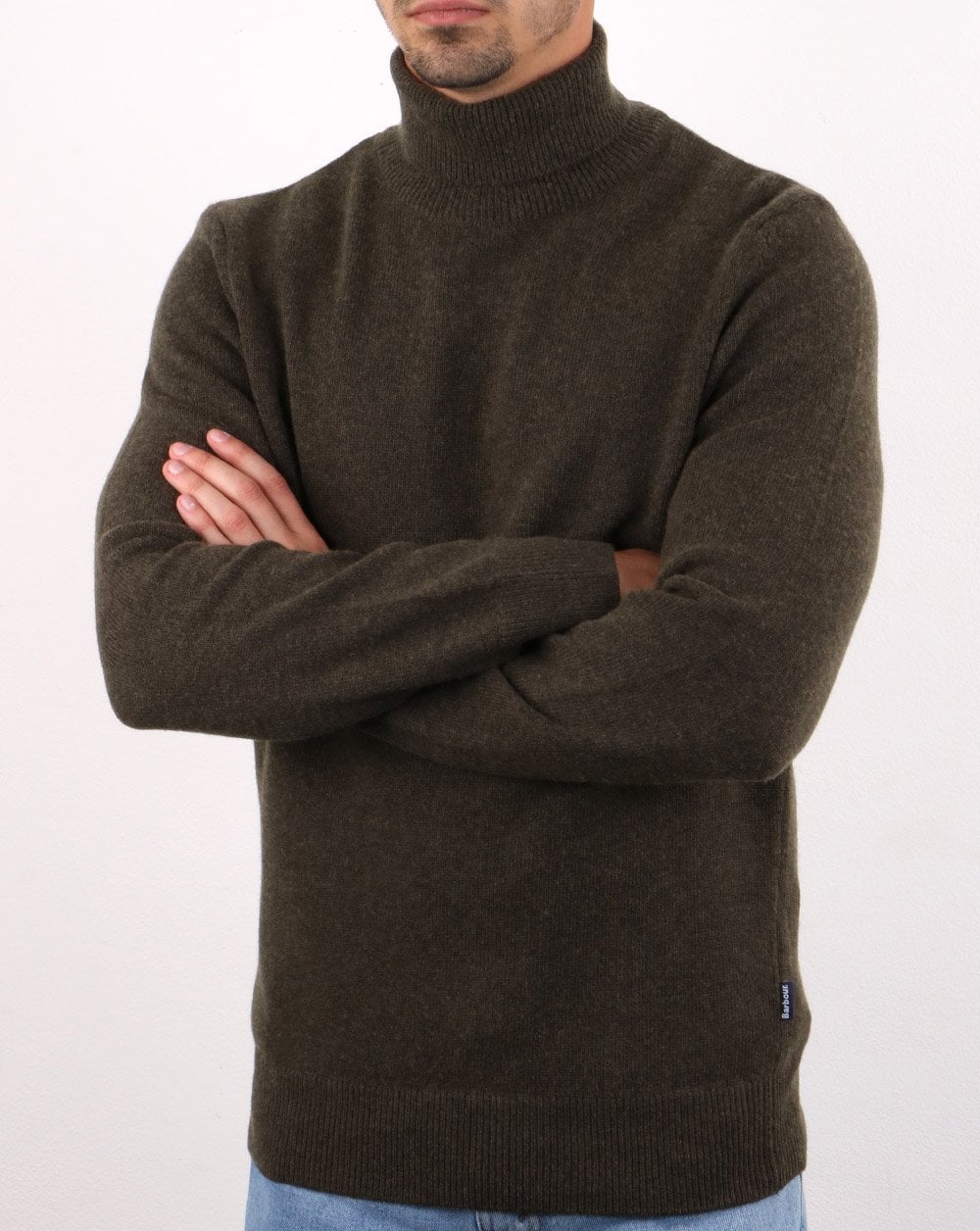 Barbour Leahill Roll Neck Olive