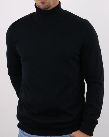 Ben Sherman Knitted Roll Neck Black