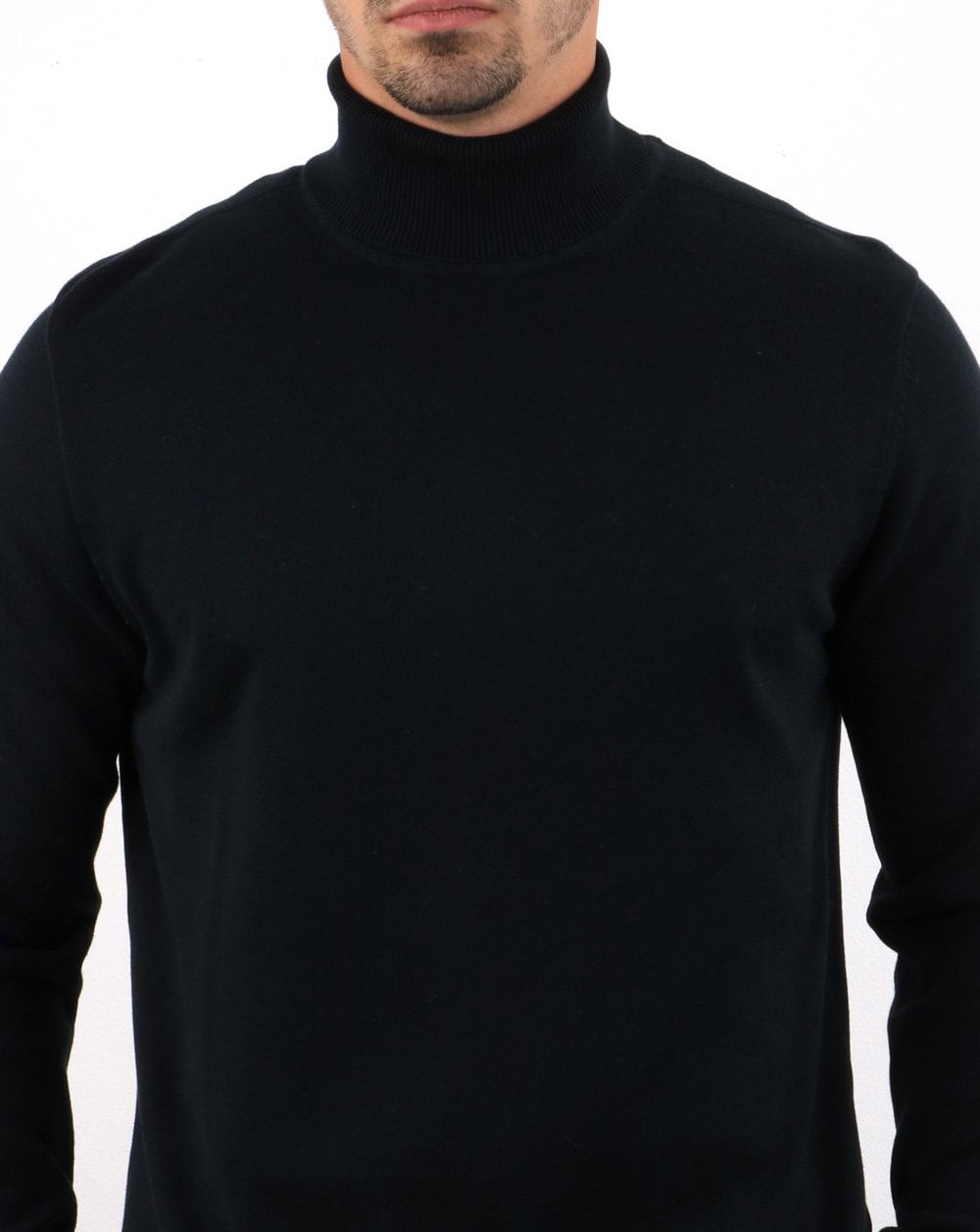 Ben Sherman Knitted Roll Neck Black