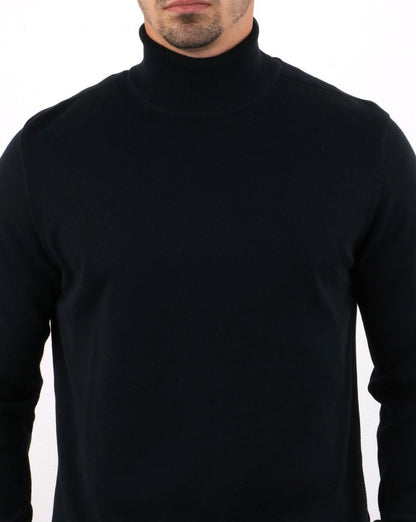 Ben Sherman Knitted Roll Neck Black