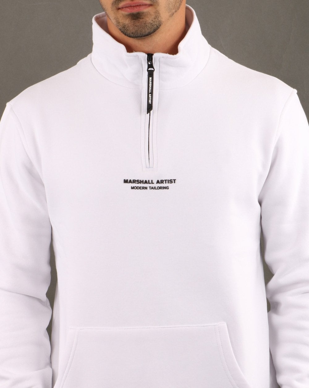 Marshall Artist Siren Half Zip Sweatshirt White