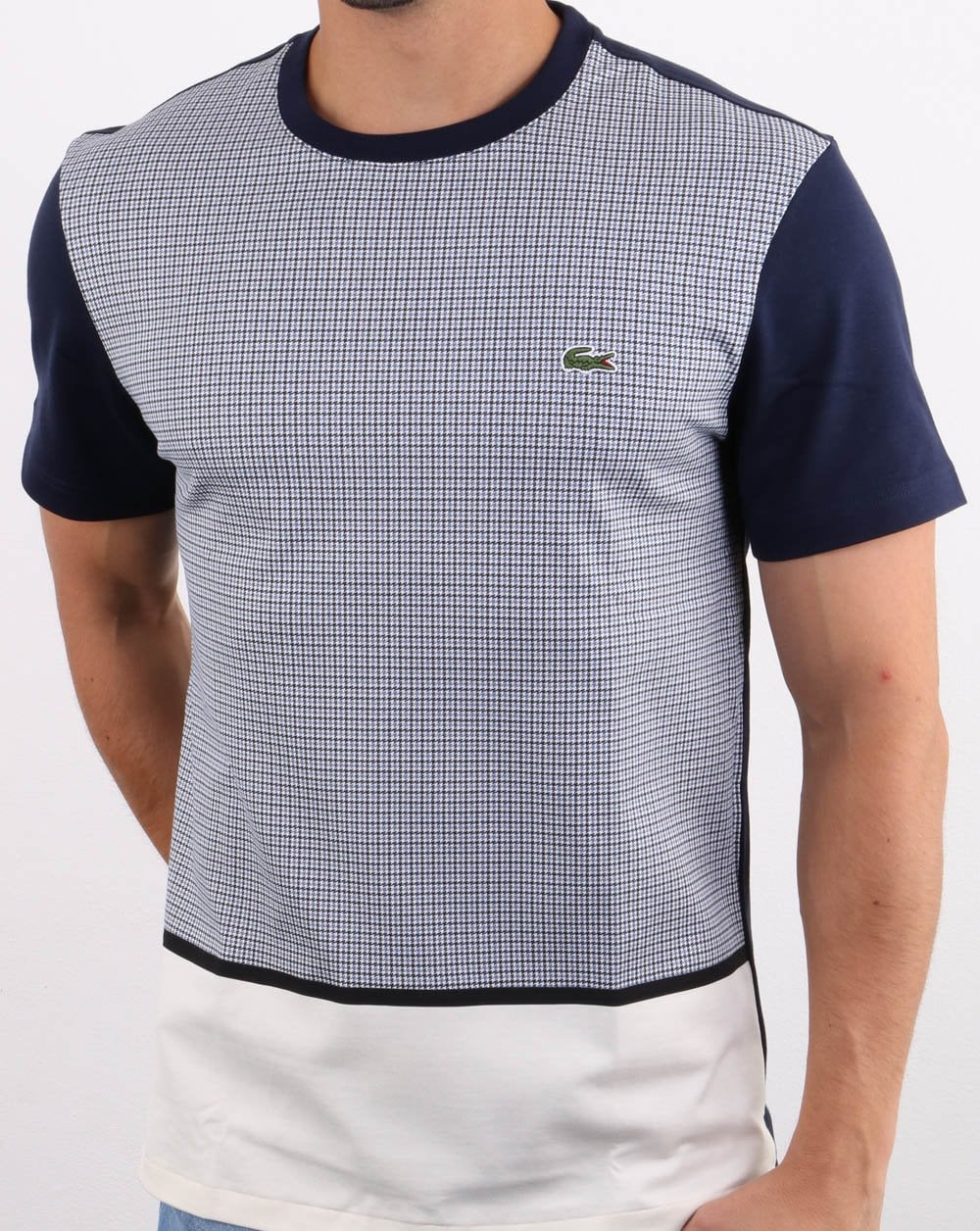 Lacoste Split T-shirt White/Navy