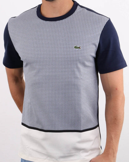 Lacoste Split T-shirt White/Navy