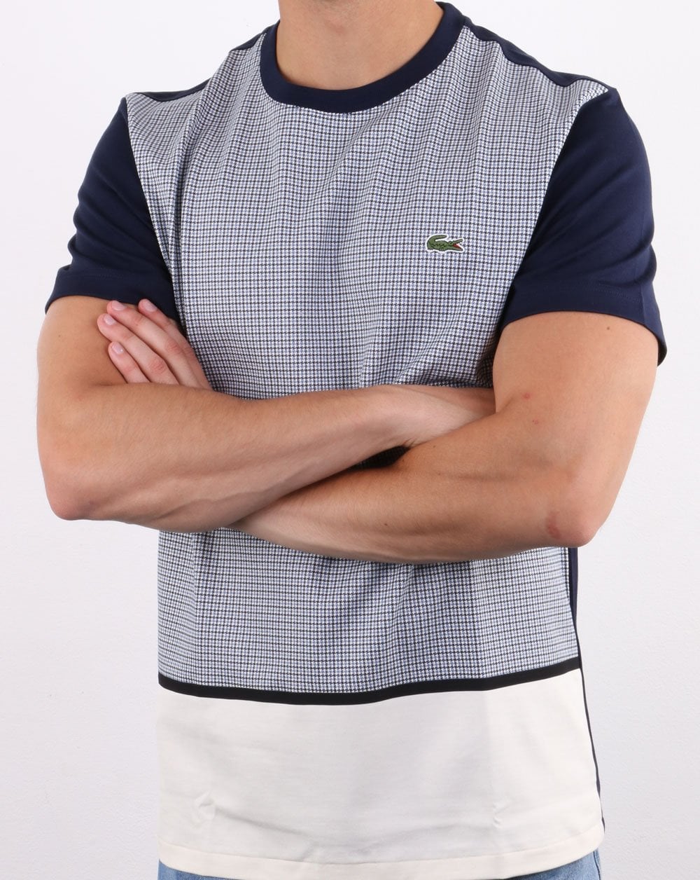 Lacoste Split T-shirt White/Navy