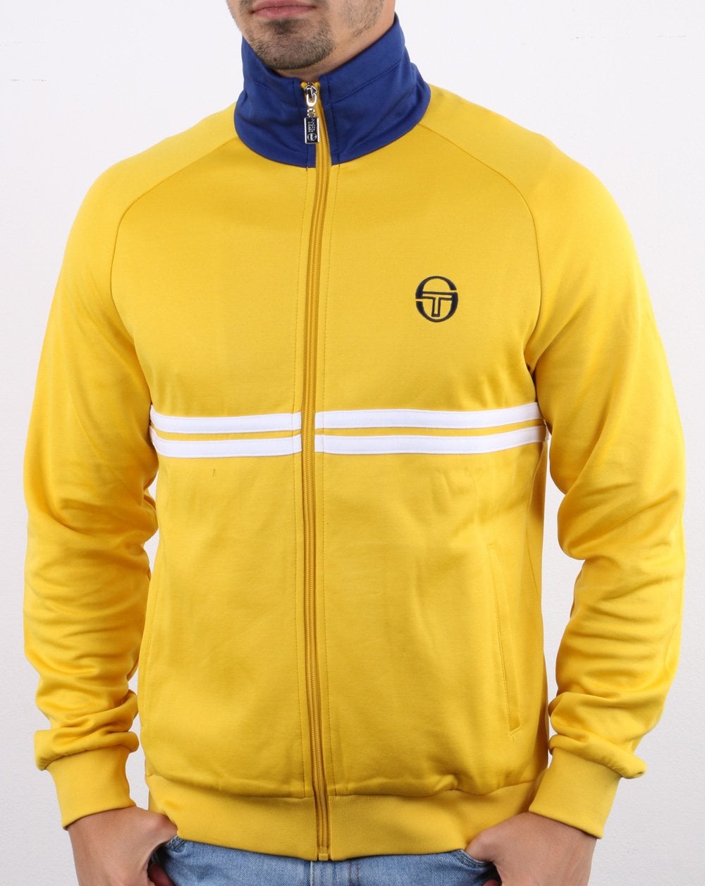 Sergio Tacchini Dallas Track Top Yellow/Vintage Blue