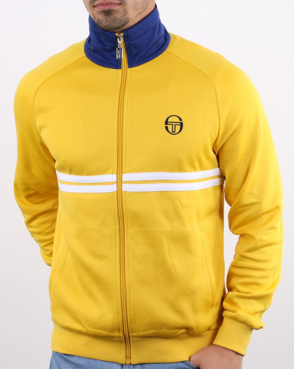 Sergio Tacchini Dallas Track Top Yellow/Vintage Blue