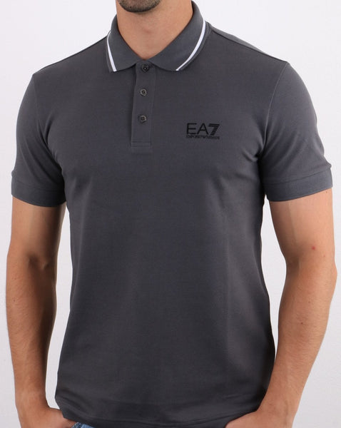 Emporio Armani EA7 Polo Shirt Charcoal