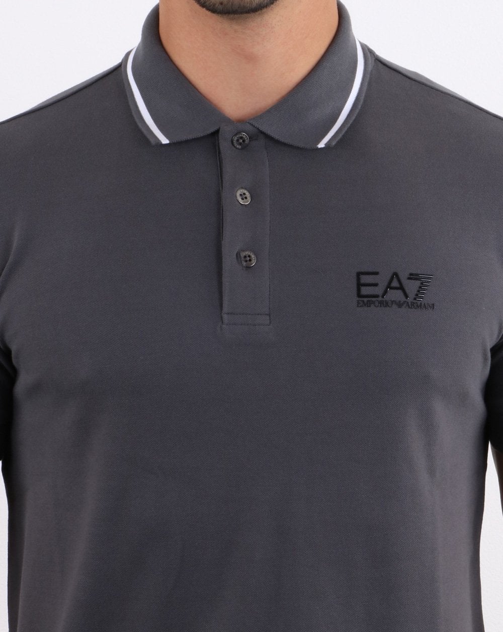 Emporio Armani EA7 Polo Shirt Charcoal
